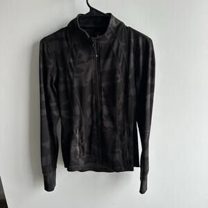 90 Degree by Reflex Camo Full Zip Jacket Size Small  Athletic Fit